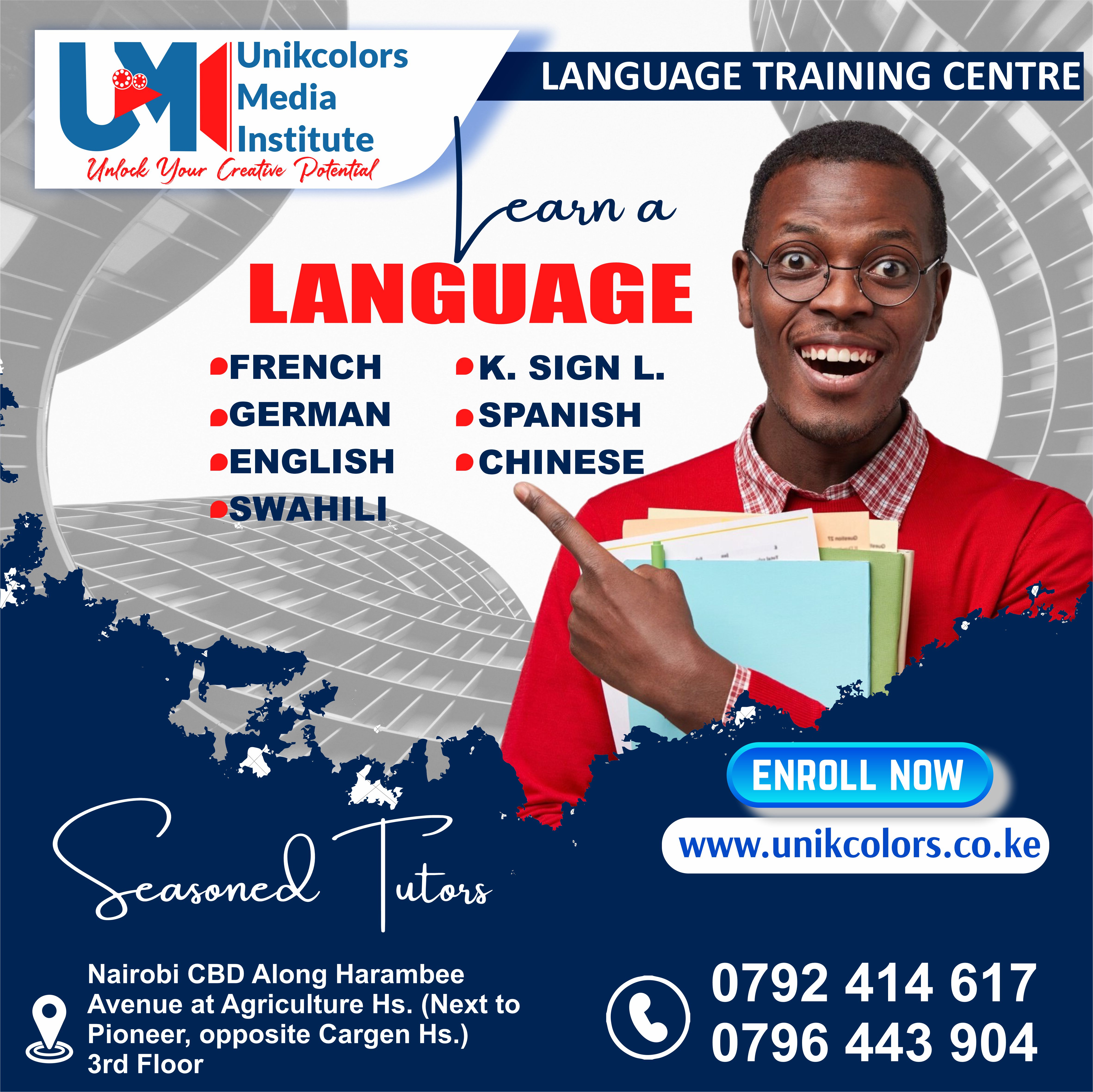 LANGUAGE TRAINING CENTRE - GERMAN | ENGLISH | FRENCH | CHINESE | SPANISH | SWAHILI | KENYA SIGN LANG